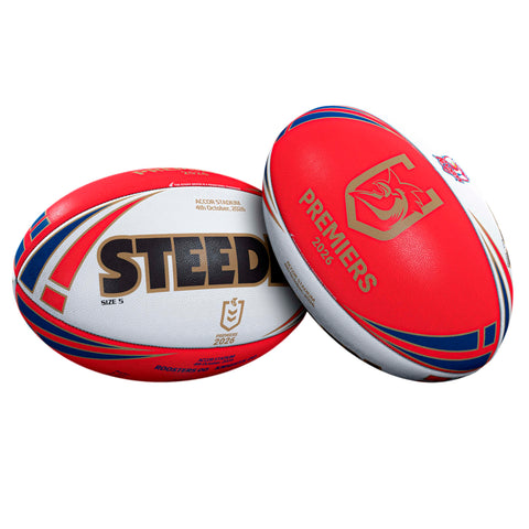 PREORDER - Sydney Roosters NRL 2026 Premiers Steeden Ball size 5