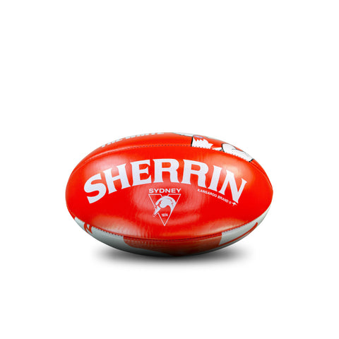 Sydney Swans AFL Sherrin PVC Mascot Ball 20cm