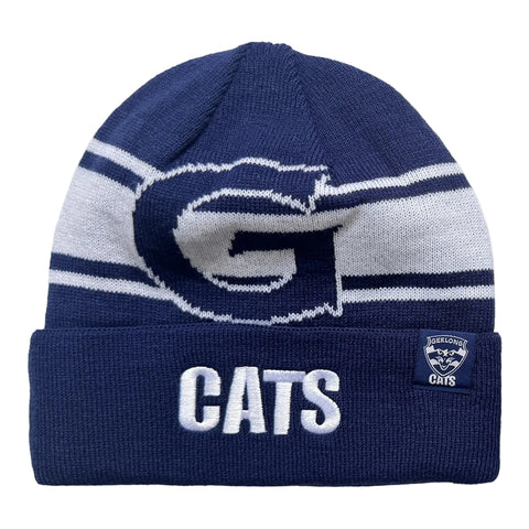 Geelong Cats AFL Mens Reversible Transform Beanie
