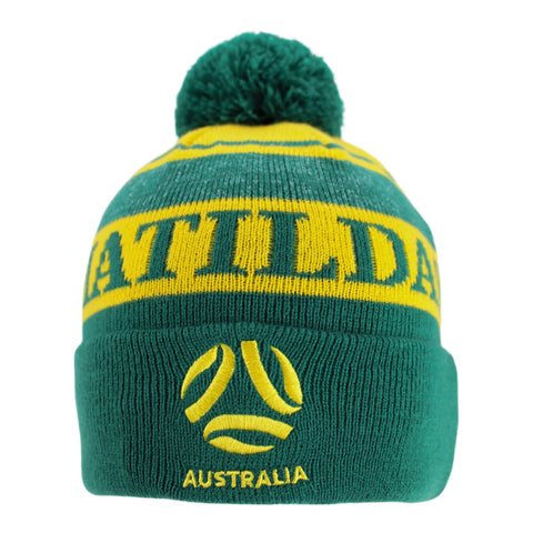 Matildas Football Australia Onside Pom Pom Beanie