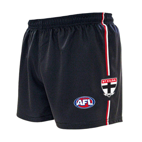 St Kilda Saints Boys Youths Replica Playing Baggy Footy Shorts