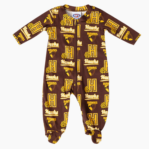 Hawthorn Hawks AFL Baby Infant Coverall Romper Onesie
