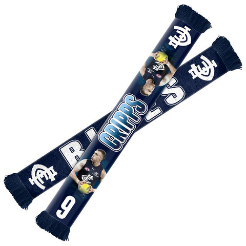 Carlton Blues Player Scarf Patrick Cripps