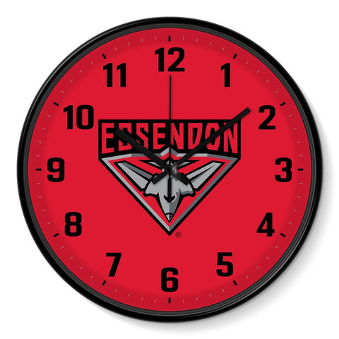 Essendon Bombers 30cm Team Logo Wall Clock