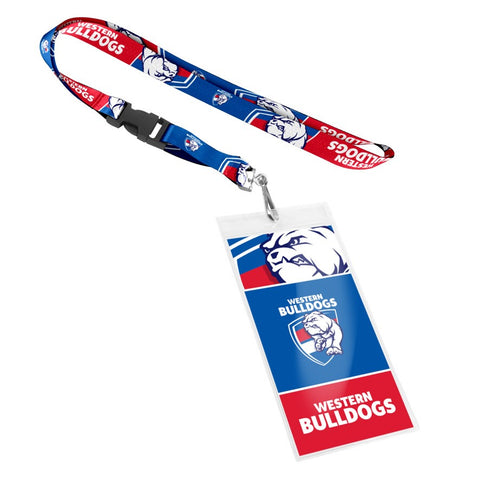Western Bulldogs Lanyard with Card Pocket