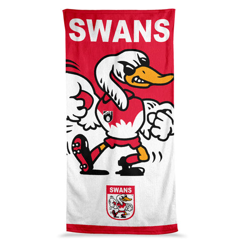 Sydney Swans Mascot Jumbo Beach Bath Towel