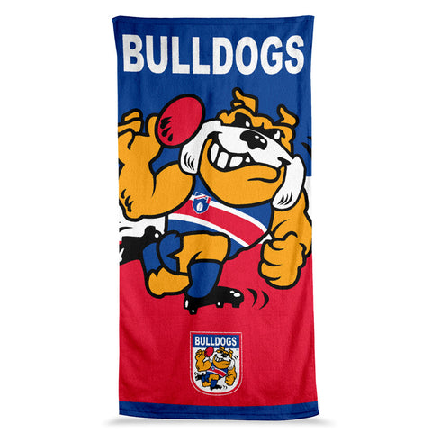 Western Bulldogs Mascot Jumbo Beach Bath Towel