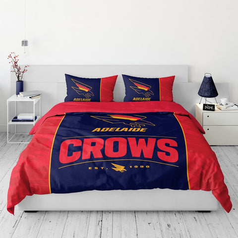 Adelaide Crows Quilt Doona Duvet Cover Pillowcase Set