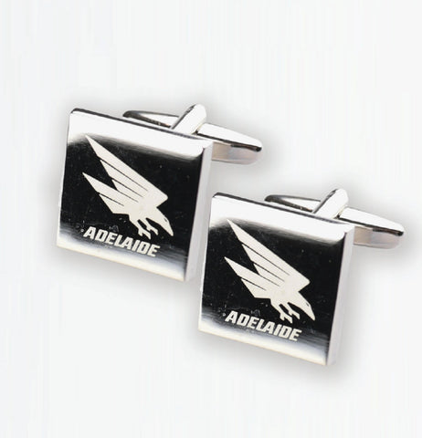 Adelaide Crows Silver Logo Cufflinks