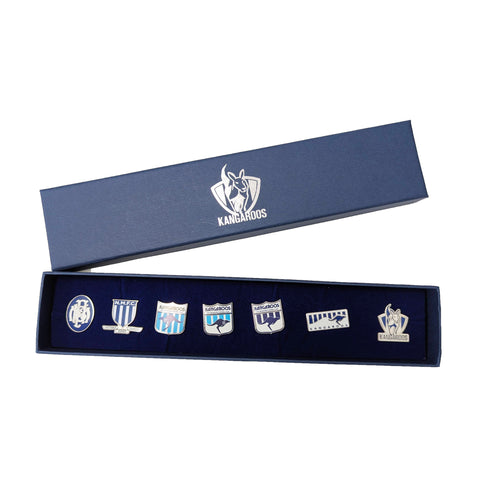 North Melbourne Kangaroos Evolution Lapel Pin Badge Collectors Set