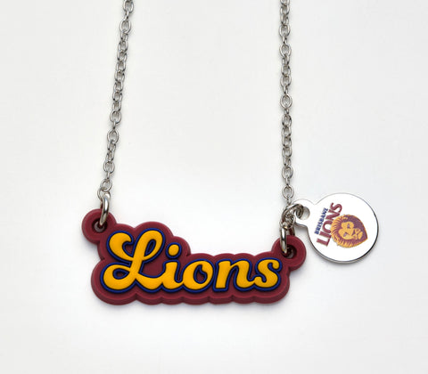 Brisbane Lions Script Necklace