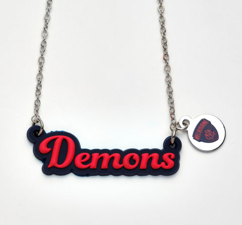 Melbourne Demons Script Necklace