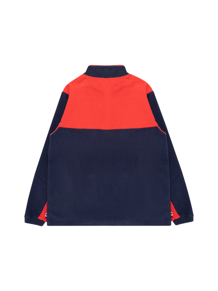 Melbourne Demons Mens Adults Team Quarter Zip Polar Fleece