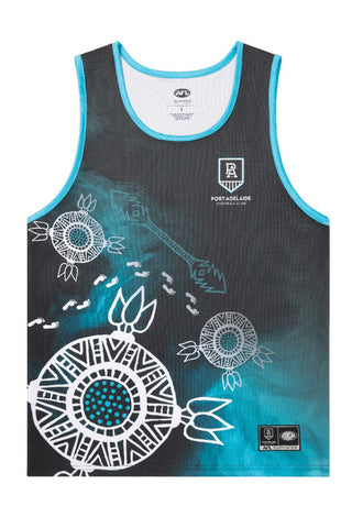 Port Adelaide Power Mens Adults Indigenous Training Singlet
