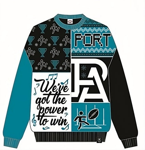 Port Adelaide Power Mens Adults Ugly Crew Sweater