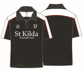 St Kilda Saints Mens Adults Multi Logo Polo Shirt