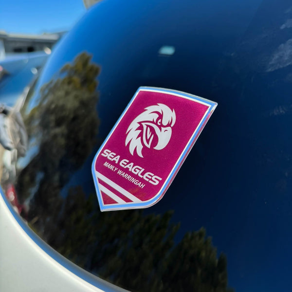 Manly Sea Eagles NRL Premium Chrome Logo Decal Sticker