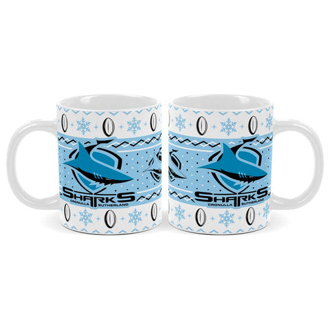 Cronulla Sharks NRL Christmas Mug