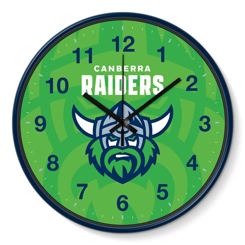 Canberra Raiders NRL 30cm Team Logo Wall Clock