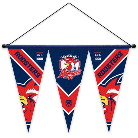 Sydney Roosters NRL Set of 3 Felt Wall Pennant