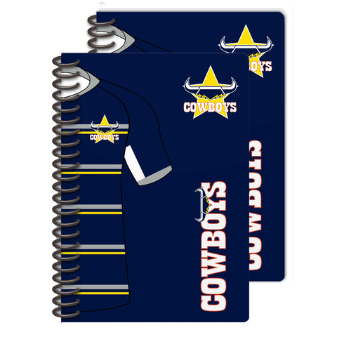 North Queensland Cowboys NRL Set of 2 Notebooks A5