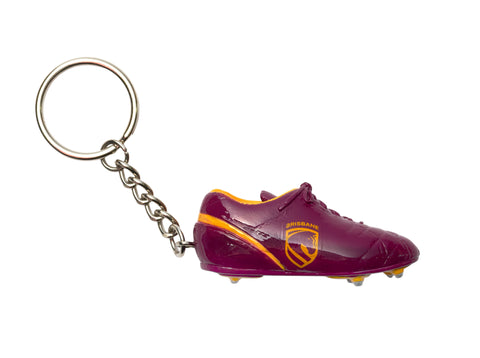 Brisbane Broncos NRL 3D Miniature Footy Boot Keyring