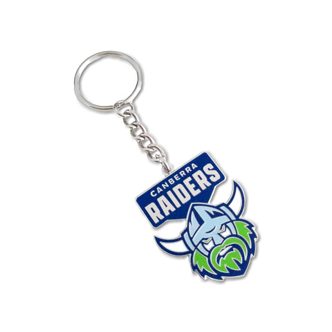 Canberra Raiders NRL Metallic Logo Keyring