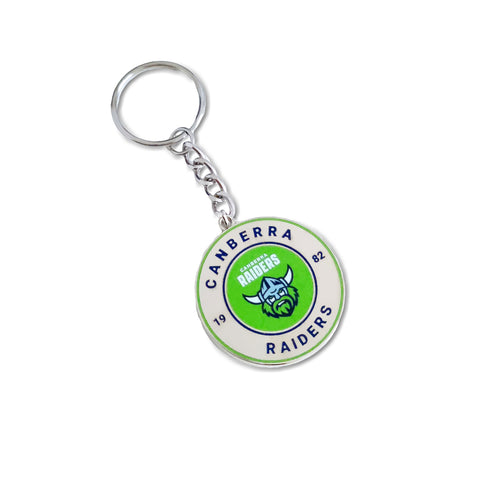 Canberra Raiders NRL Round Logo Keyring