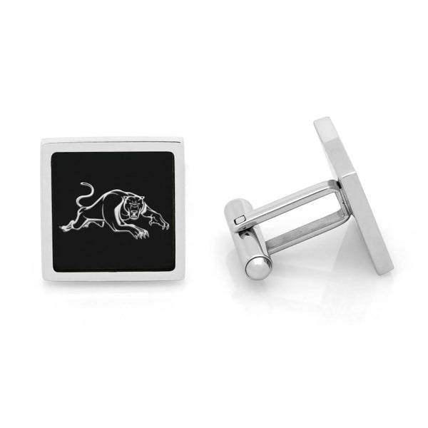 Penrith Panthers Stainless Etched Logo Square Cufflinks