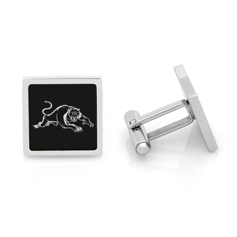 Penrith Panthers Stainless Etched Logo Square Cufflinks