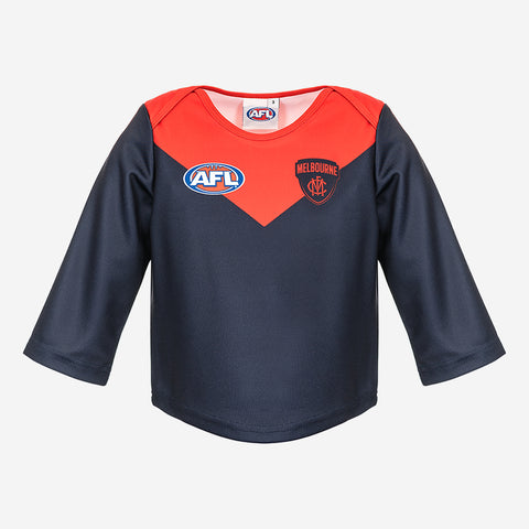 Melbourne Demons Longsleeve Baby Toddlers Footy Jumper Guernsey