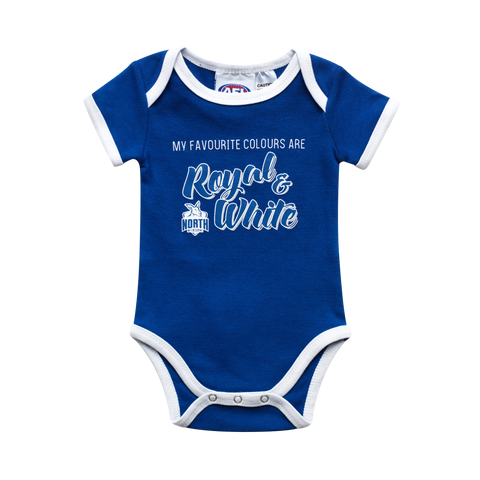 North Melbourne Kangaroos Babies Infants Romper Onesie
