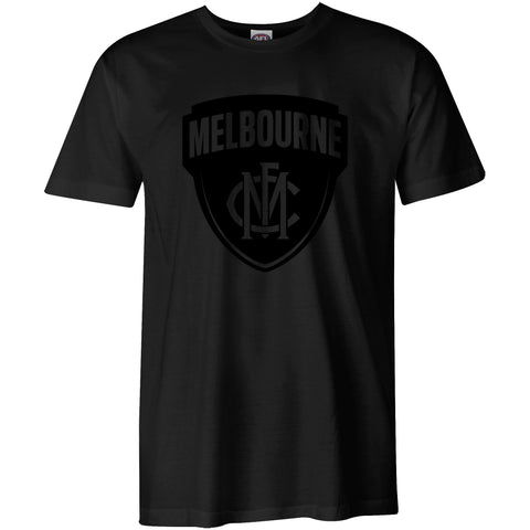 Melbourne Demons Mens Adults Stealth Black Tee