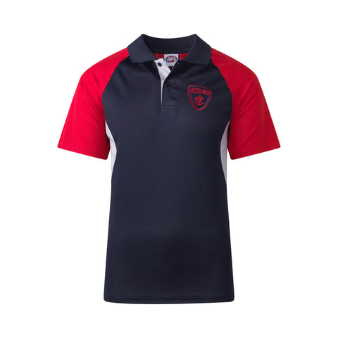 Melbourne Demons AFL Footy Mens Premium Polo T-Shirt