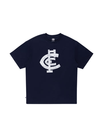Carlton Blues Mens Adults Core Logo Tee