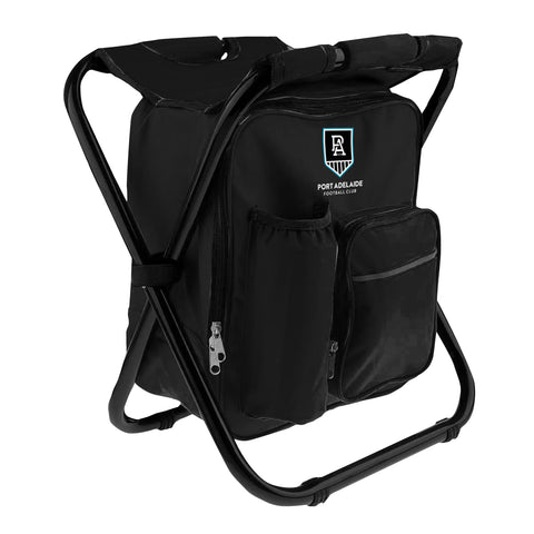 Port Adelaide Power Cooler Bag Foldable Stool Seat