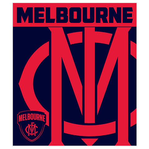 Melbourne Demons Polar Fleece Throw Rug Blanket
