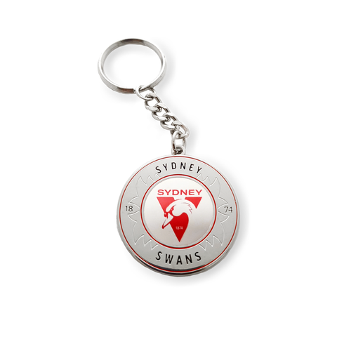Sydney Swans Round Logo Keyring