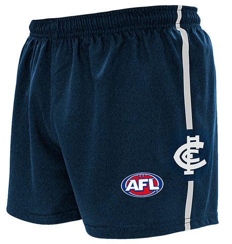 Carlton Blues Mens Replica Playing Baggy Footy Shorts