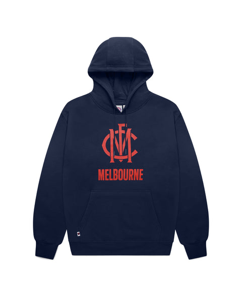 Melbourne Demons Mens Adults Team Crest OTH Hoody