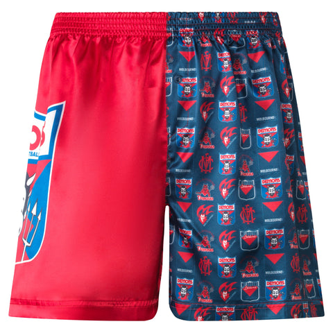 Melbourne Demons Mens Satin Boxer Shorts