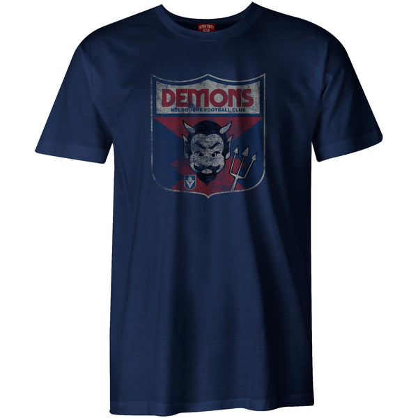 Melbourne Demons Mens Adults Heritage Retro Tee