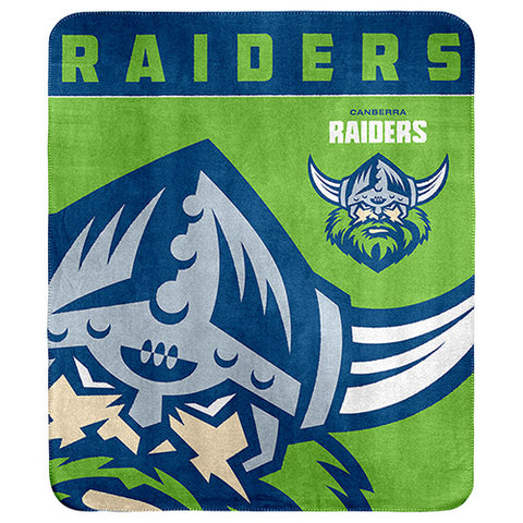 Canberra Raiders NRL Polar Fleece Throw Rug Blanket