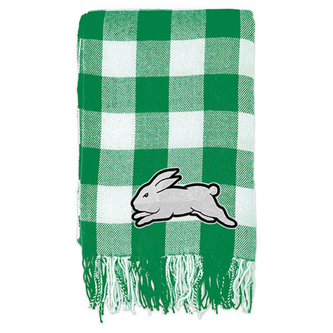 South Sydney Rabbitohs Tartan Throw Rug Blanket