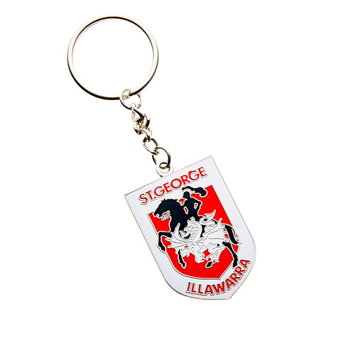 St George Dragons NRL Metallic Logo Keyring