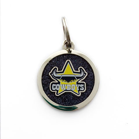 North Queensland Cowboys NRL Pet Tag Keyring Disc