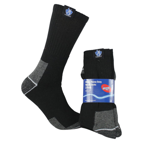 North Melbourne Kangaroos Mens Heavy Duty Work Socks 2pk - Spectator Sports Online