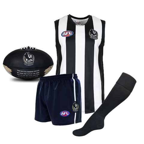 Collingwood Magpies Kids Youths AFL Auskick Playing Pack with Football