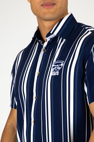 Geelong Cats AFL Footy Mens Adults Sorrento Rayon Party Shirt