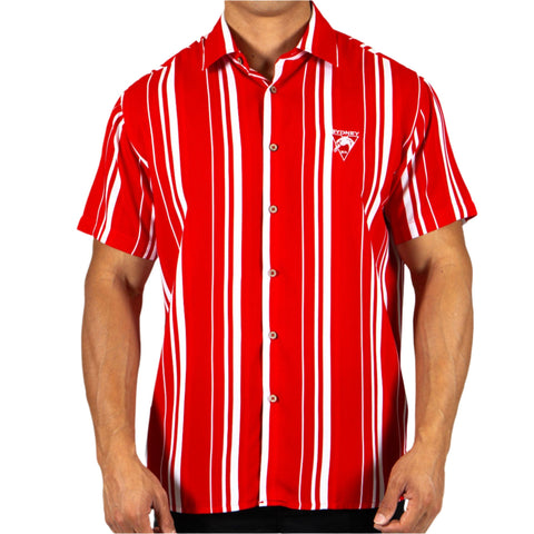 Sydney Swans AFL Footy Mens Adults Sorrento Rayon Party Shirt